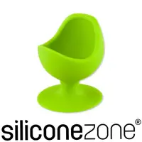 在飛比找momo購物網優惠-【Siliconezone】施理康彩色矽膠雞蛋立杯-綠色(1