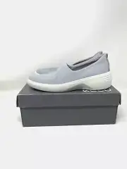 ECCO Soft 7 Wedge Womens 41/10.5 Silver Grey Pull On Sneaker Casual Comfort Shoe