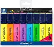 STAEDTLER 364 A WP8 Textsurfer Classic Highlighter Bonus 8 Count (Pack of 1)