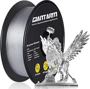 GIANTARM Transparent PETG 3D Printer Filament Toughness Enhanced 1kg (2.2lbs),1.75mm Dimensional Accuracy +/-0.03mm, 1080 Feet（330m)/Roll, Vacuum Package, Fit for Most 3D FDM Printer,Clear