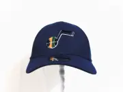 New Era NBA Utah Jazz Team Classic Navy Blue 39THIRTY Fitted Hat Sz L/XL RARE