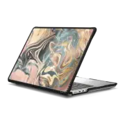 MacBook Pro 14-inch (M1 - M4) Impact Case Vintage Rose Gold Marble by Nature Magick - Gray Copper Bronze Pink