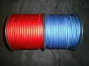 8 GAUGE SPEAKER WIRE 50 FT RED BLUE SUPERFLEX FLEX CABLE AWG MONSTER SUBS