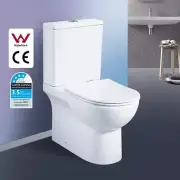 Toilet Rimless Modern Watermark Ceramic p trap Commode modern 2Piece Toilet WELS