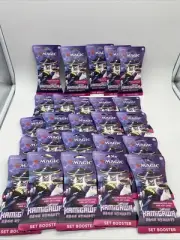 Lot (25) Magic: The Gathering - Kamigawa Neon Dynasty Set Booster Packs Sealed