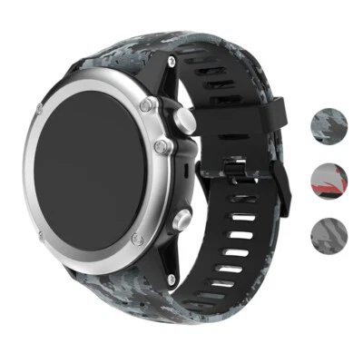 StrapsCo Silicone Rubber Watch Band Strap for Garmin Fenix 5X/3/3 HR