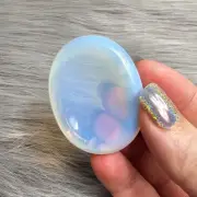 Opalite Worry Pocket Stone BONUS Info Card Gifts