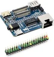 Waveshare Nano Base Board (B) for Raspberry Pi Compute Module 4 Same Size as CM4 Standard CM4 Socket 40PIN GPIO Gigabit Ethernet USB2.0 DSI CSI 3.5mm Audio Jack