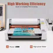 Hot Cold Roll Laminating Machine Cold Hot laminator Four Rollers Heating Mode AU