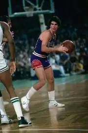 Mike Bratz Phoenix Suns moves the ball up court against the Boston- Old Photo