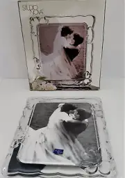 NIB Studio Nova Sweethearts Clear Glass 8'' X 10'' Picture Frame.FREE SHIPPING