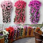 Vivids Artificial Hanging Orchid Bunch Hanging Flowers Artificial Violet Flower