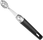 BRIGHTFUFU Stainless Steel Fruit Ball Scoop Melon Spoon Metal Fruit Eating Tool Comfortable to Hold Handle for Home