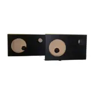 2x CAR AUDIO 6.5” SPEAKER PORTED OVERSIZED BOX ENCLOSURE - BLACK