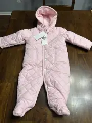 Ralph Lauren Infant Baby Girl Snowsuit Size 6 Months NWT Pink