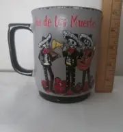 Eli + Ana Ceramic 18oz Dia De Los Muertos Coffee Mug Mariachis !
