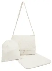 GUESS Beige Baby Changing Bag with Changing Mat, Polyester