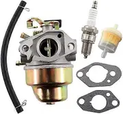 Carburetor with Fuel Filter Gasket Spark Plug for Honda G150 G200 Engine Replacement 16100-883-095, 16100-883-105