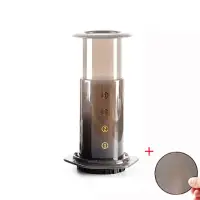在飛比找momo購物網優惠-【LOHAS COFFEE】好樂壓便攜手壓咖啡萃取壺+304