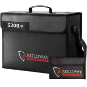 Large Fireproof Bag 5200Â°F Heat Insulated (17 x 12 x 5.8 inches) Fireproof D