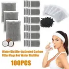 Set Of 100 Activated Carbon Filters Coconut Shell For Water Purifier Pet Water