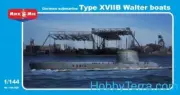 1/144 Mikro Mir U-boat type XVIIB