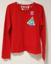 NWT Old Navy Red Holiday Top Girl's Size XL / 14-16