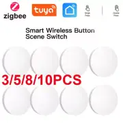 Tuya ZigBee Smart Push Button Scene Switch Wireless Remote Control On Off Key