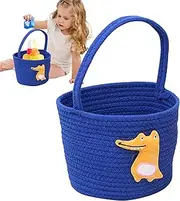Storage Basket, Soft Weave Bin, 7.9x7.9x6.7in Multi Purpose Organizer, Collapsable Flexible Shape, Lightweight Soft Texture, Excellent for Kids Room Laundry or Pet Use