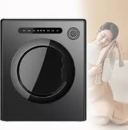 Spdazzleburst Tumble Dryer, Compact & Portable, 4kg Capacity, Stainless Steel Drum, Black