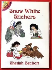 SHEILAH BECKETT~artist~ SNOW WHITE STICKERS~Dover Activity Book~Evil Queen~1995