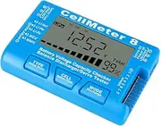 CHICAMPERA Digital Battery Capacity Tester Voltage Checker Tool for Li-ion Li-po Nimh Lightweight Design Displays Total Cell Voltages Portable Battery Analyzer for Home Travel