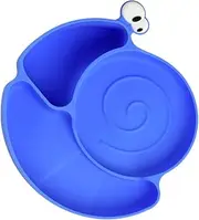 BESPORTBLE Microwave Boil-Proof Silicone Dinner Plate Large Suction Base Easy to Use for Children