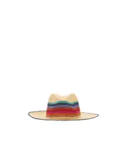 Paul Smith Swirl Crochet Hat Beige