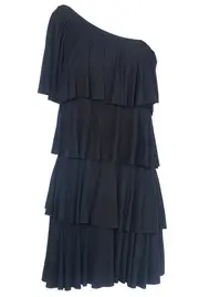 Delta 1 Shoulder Tiered Dress--MART-M7309DE