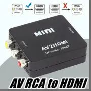 RCA AV to HDMI HD Converter Composite CVBS Audio Video Adapter 1080P
