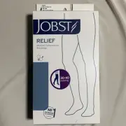 JOBST Relief 30-40 mmHg Compression Stockings, Thigh High, Open Toe, Medium NIB