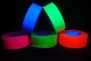 DirectGlow 2 inch x 50 Yards Per Roll UV Blacklight Luminous Glow Gaffer Tape