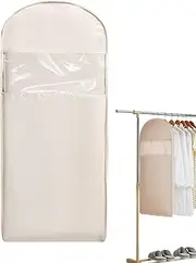 [Generic] Suit Bag | Coat Storage Organizers,Hangable Space Saver Dustproof Protective with Self-Compression Zipper for Jackets Shirts Sweater Clothing Travel
