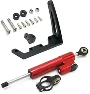 for TEVERUN, for Supreme, 7260R Steering Damper 7260R V1 V2 Damping Bracket Electric Scooter Part Electric Scooter Steering Damper(Black Red1)