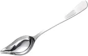 KOCKSHION Stainless Steel Sauce Ladle with Pouring Spout Gravies Spoon for Kitchen Sauce Spoon for Serving and Mixing Smooth Finish for Easy Handling and