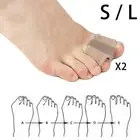 2 Pieces Toe Separators Gel with 2 Loops for Claw Toes Guard Feet Care