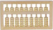 Brass Mini Abacus, Copper Decoration, Chinese Calculator Math Tool for Kids Adults, Gold (09-1)