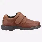 Hush Puppies Roman Mens Smart Casual Leather Shoes Brown