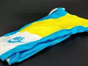 NOS Nike Cycling Light Blue and Yellow Unisex Shorts Size Small 1A6951 CRIBBL