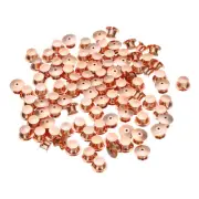 100pcs Metal Pin Backs Spring Loaded Pin keepers Locking Pin Keepers, Gold Rose