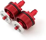 for HON&DA CB400 1992-1998 CB750 1992-2001 Motorcycle Preload Adjusters Fork Bolts Preload Fork Bolts(Red)