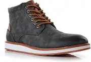 [Ferro Aldo] Birt MFA506027 Mens Memory Foam Casual Mid-Top Sneaker Desert Vegan Leather Chukka Boots