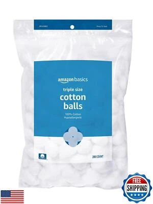 Amazon Basics Cotton Balls, 200ct, 1-Pack (Previously Solimo)