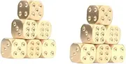 Toddmomy 10Pcs Creative Game Dices Brass Metal Dice Manual Polished for Mahjong Entertainment and Gambling Unique Design for Home and Club Decoration
